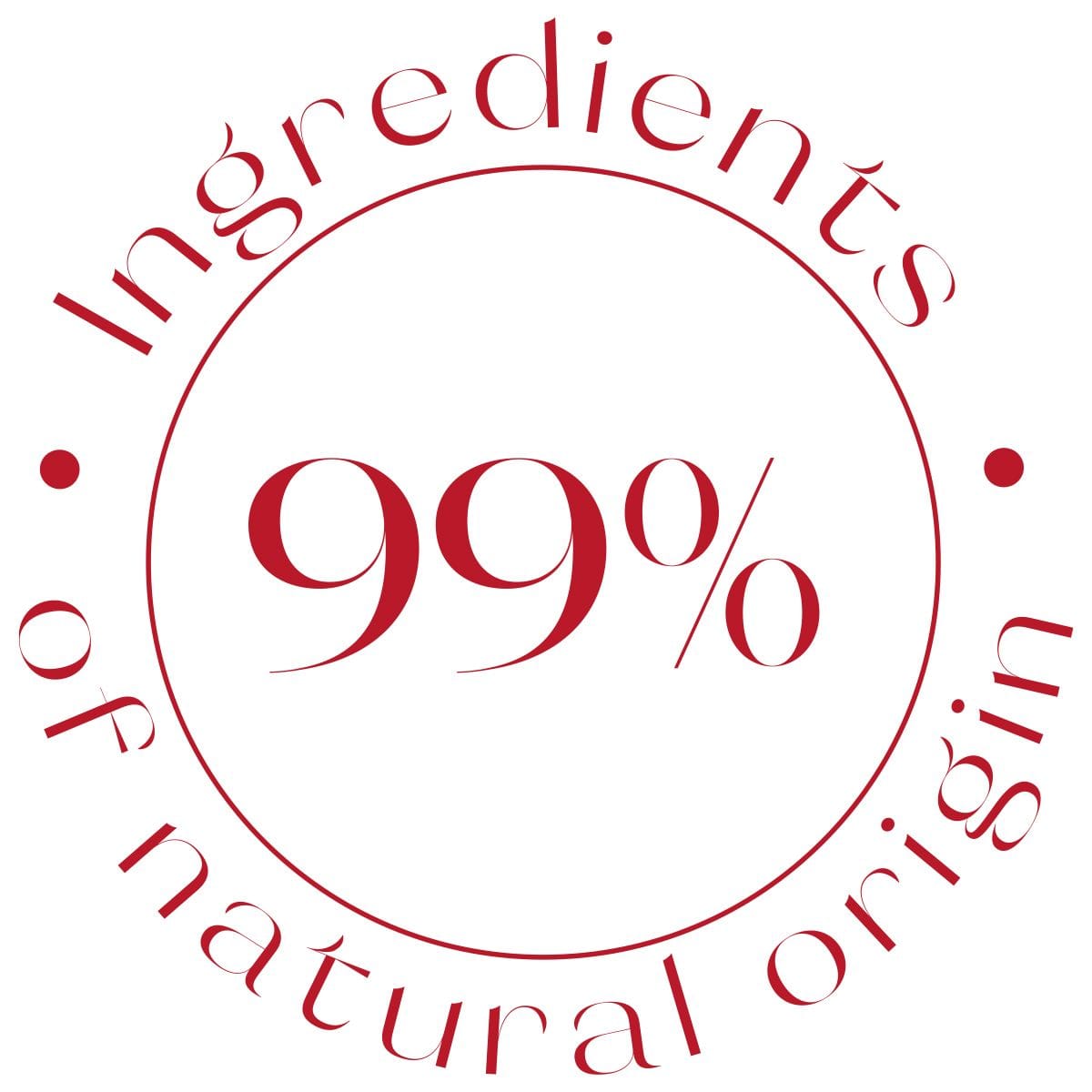 99% di ingredienti di origine naturale