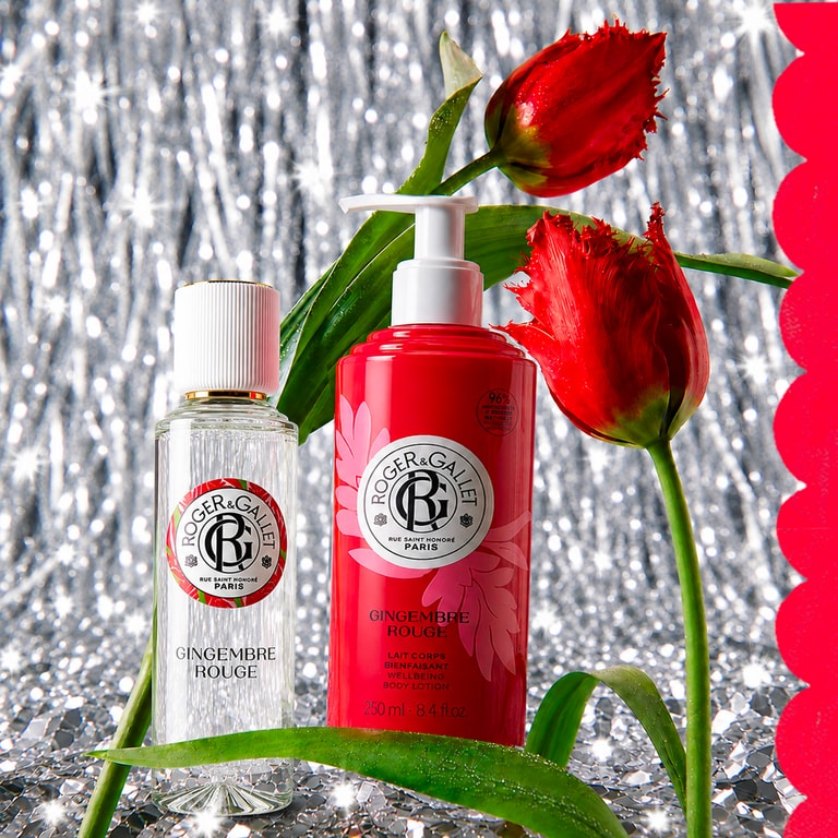 Gingembre Rouge Cofanetto Natale acqua profumata di benessere + latte corpo di benessere